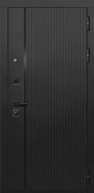 Входная дверь ДвериПРО Л-45 ПВХ 10мм Астрод веллуто гриджио DPRO222723 внешняя сторона